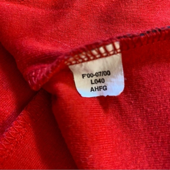 VINTAGE Tampa Bay‎ Buccaneers Sweatshirt Mens XL Red  V Neck NFL Football - Picture 8 of 12